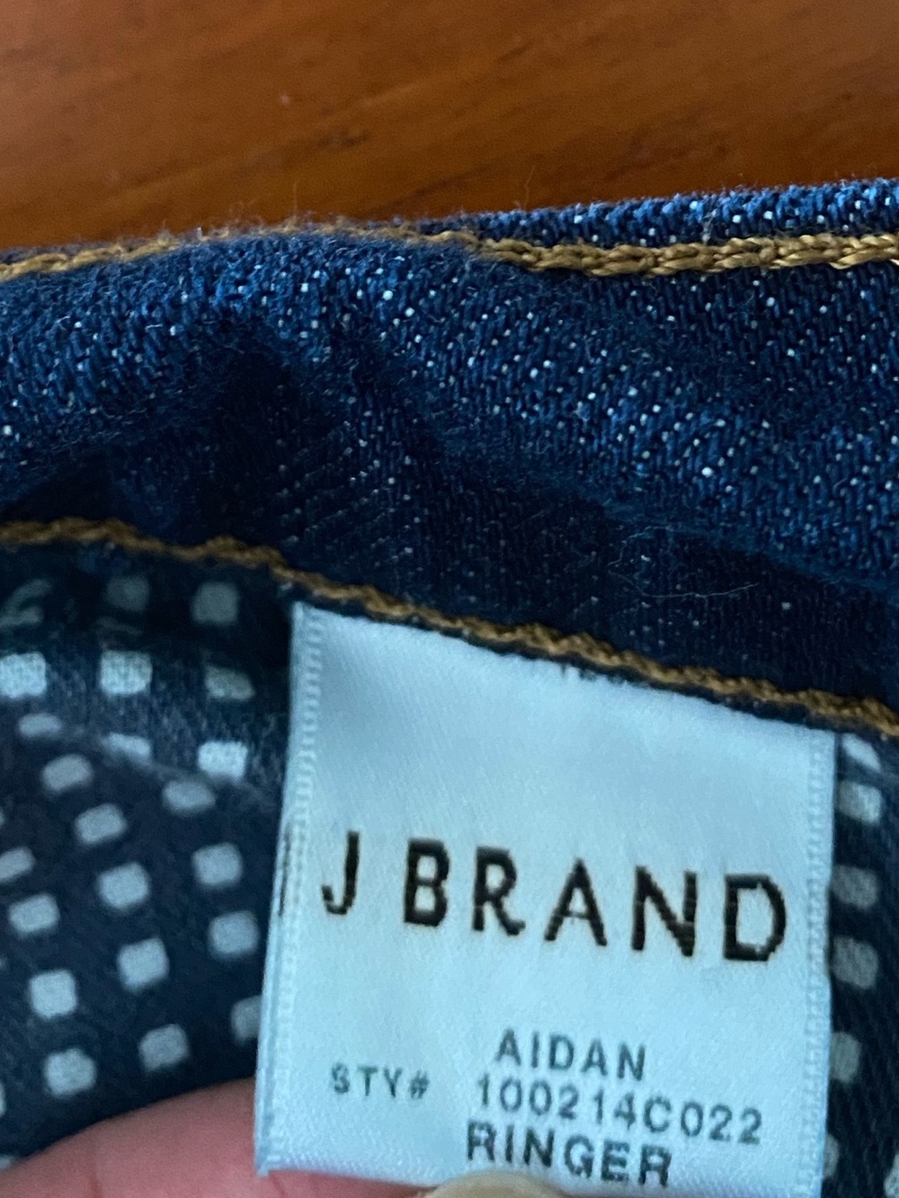 J Brand | Dark-Wash Denim 100% Cotton Aidan Ringer Boyfriend Jeans Sz 28 - Picture 9 of 15